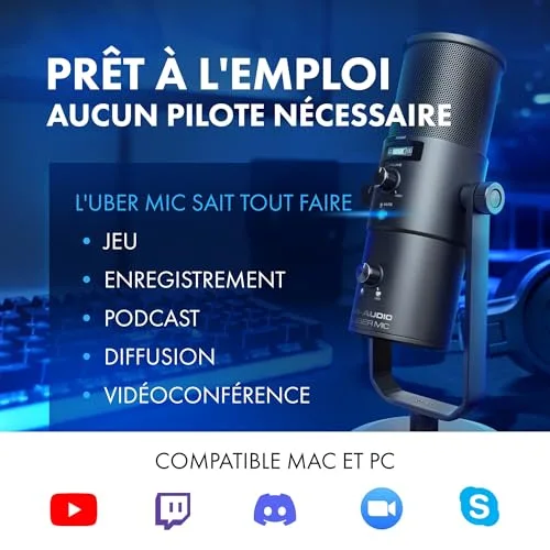 M-Audio Uber Mic Microphone USB - vue 2