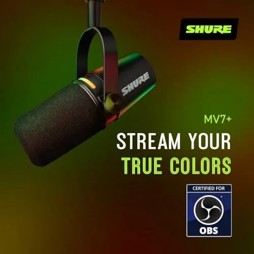 Microphone dynamique Shure MV7+ - vue 9