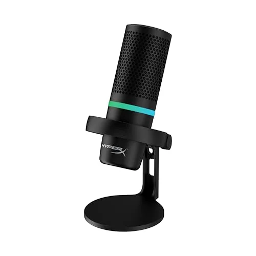 Microphone HyperX DuoCast Noir USB RGB - vue 2