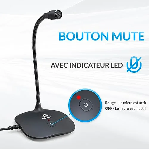 Microphone KLIM Talk Noir USB - vue 5