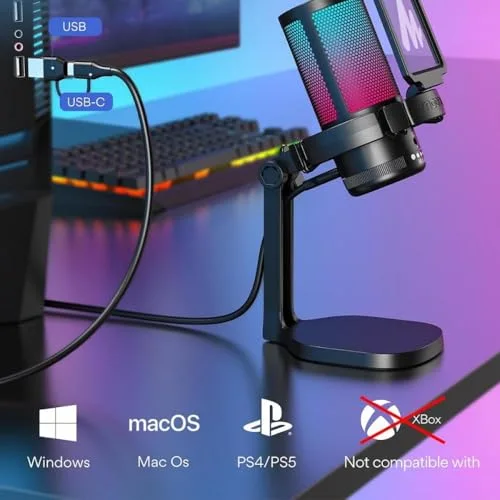 Microphone Maono DGM20 USB RGB - vue 2