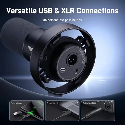 Microphone Maono PD300X USB-C et XLR - vue 6