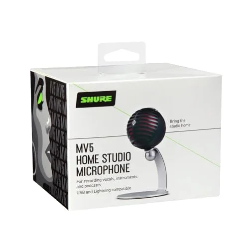 Shure MV5-B-DIG micro USB/Lightning cardioïde - vue 4