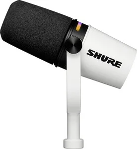 Microphone Shure MV7+ Blanc USB/XLR - vue 3
