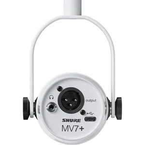 Microphone Shure MV7+ Blanc USB/XLR - vue 4