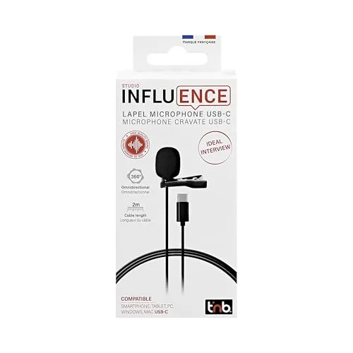 T'nB Influence micro-cravate filaire USB-C 2 m - vue 4