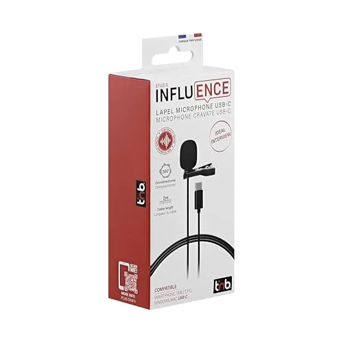 T'nB Influence micro-cravate filaire USB-C 2 m - vue 6