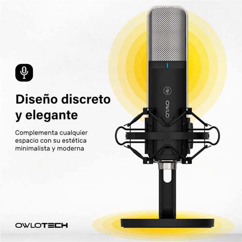Owlotech Q1 Microphone USB-C Cardioïde Noir - vue 3