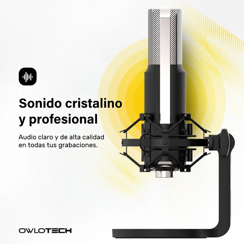 Owlotech Q1 Microphone USB-C Cardioïde Noir - vue 4