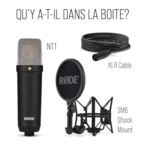 RØDE NT1 Signature Noir Microphone Studio - vue 9