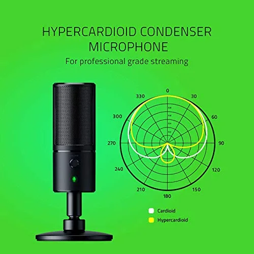 Razer Seiren Emote Noir Microphone USB - vue 3