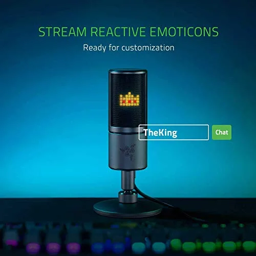 Razer Seiren Emote Noir Microphone USB - vue 4