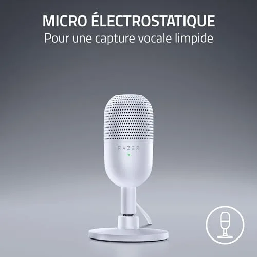 Razer Seiren V3 Mini Micro USB Blanc - vue 2