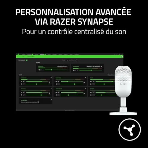 Razer Seiren V3 Mini Micro USB Blanc - vue 7