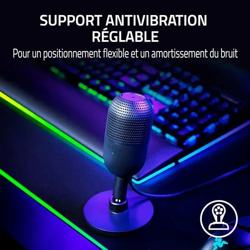 Razer Seiren V3 Mini - Micro USB streaming noir - vue 5
