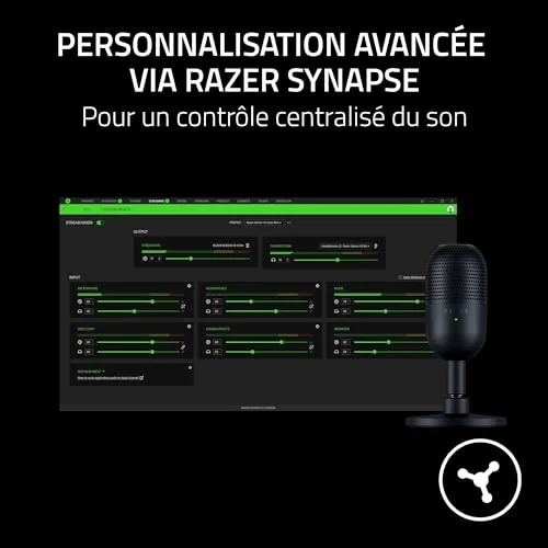 Razer Seiren V3 Mini - Micro USB streaming noir - vue 7