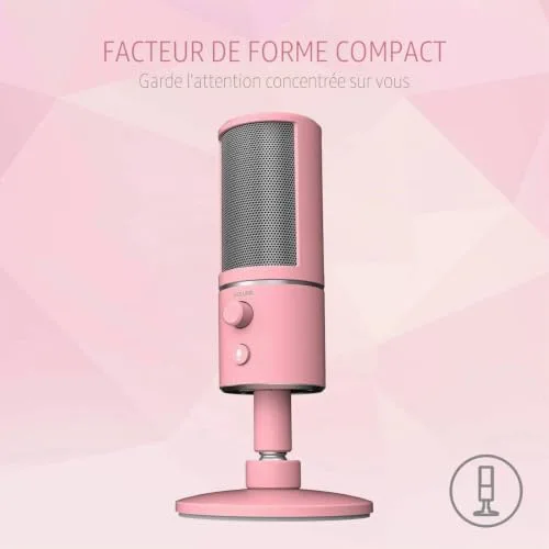 Razer Seirēn X Rose Microphone de PC - vue 4