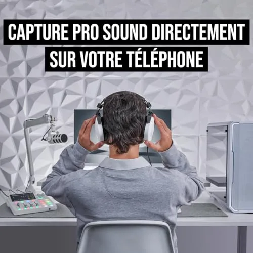 RØDE PodMic USB White Microphone dynamique cardioïde - vue 4