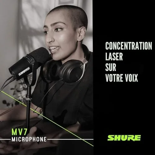 Shure MV7 Microphone dynamique USB/XLR - vue 6