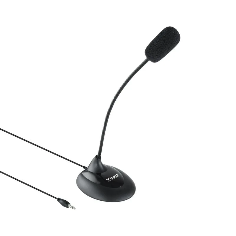 TooQ Flexible Microphone Multimédia Jack 3,5 mm Noir