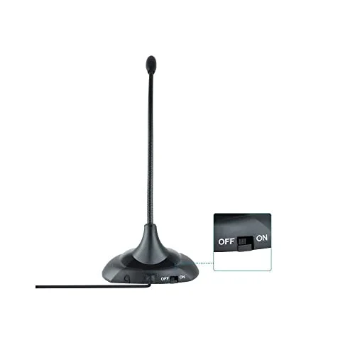 TooQ Flexible Microphone Multimédia Jack 3,5 mm Noir - vue 3