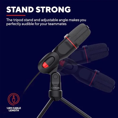 Trust GXT 212 Microphone PC USB - vue 4