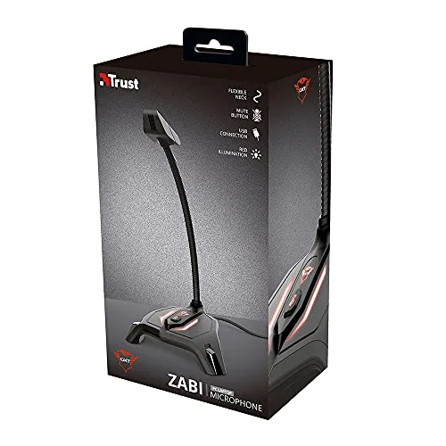 Trust GXT 215 Zabi Noir Microphone PC - vue 9