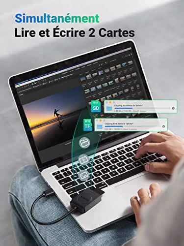 UGREEN Lecteur de carte SD/Micro SD USB 3.0 2-en-1 - vue 4