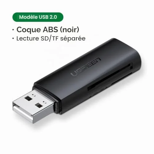 UGREEN Lecteur de carte SD/Micro SD USB 3.0 - vue 2