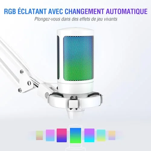 FIFINE A6V micro USB RGB avec antichoc - vue 4