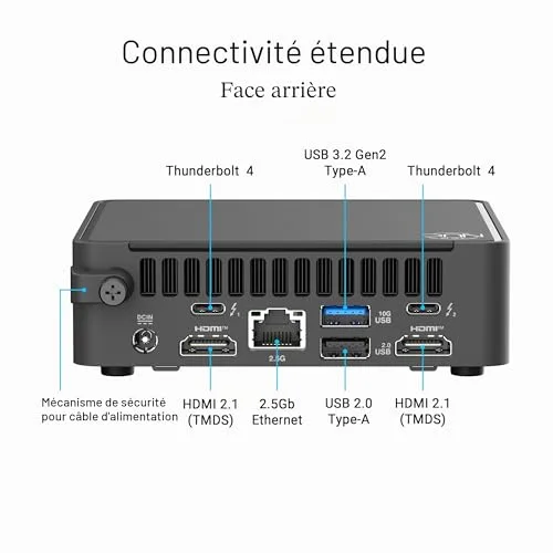 ASUS NUC 15 Pro Core Ultra 7 255H barebone - vue 5