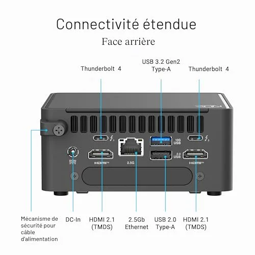 ASUS NUC 15 Pro Core Ultra 7 255H barebone - vue 7