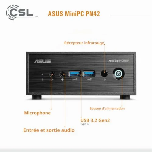 ASUS PN42 Intel N100 16GB 2TB - vue 2