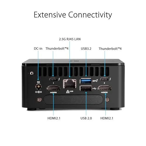 ASUS NUC 12 Pro RNUC12WSKI700002I i7-1260P Wi‑Fi 6E - vue 4
