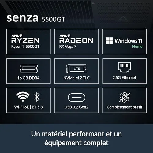 Mini PC Arctic Senza 5500GT - vue 2