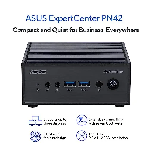 Mini PC Asus PN42-SN004AV Intel N100 4GB 128GB - vue 2