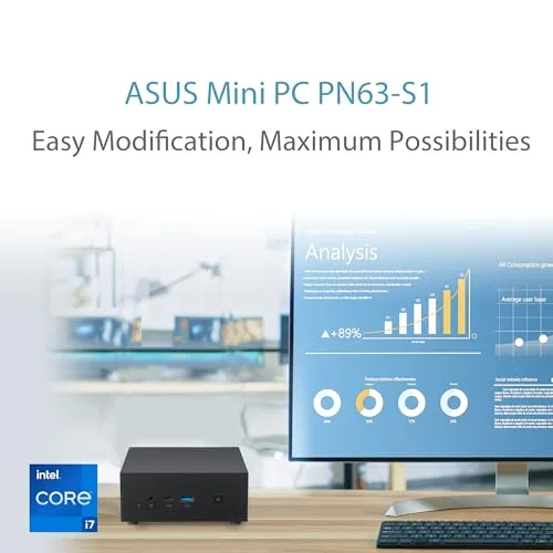 ASUS PN63-BS3018MDS1 i3-1115G4 Wi‑Fi 6 - vue 2