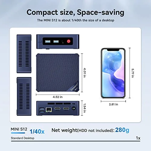 Beelink MINI S12 Intel N95 16 Go 500 Go SSD - vue 8