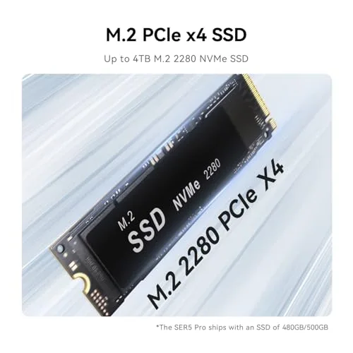 Beelink SER5 Pro Ryzen 7 Pro 5850U 32 Go 1 To - vue 5