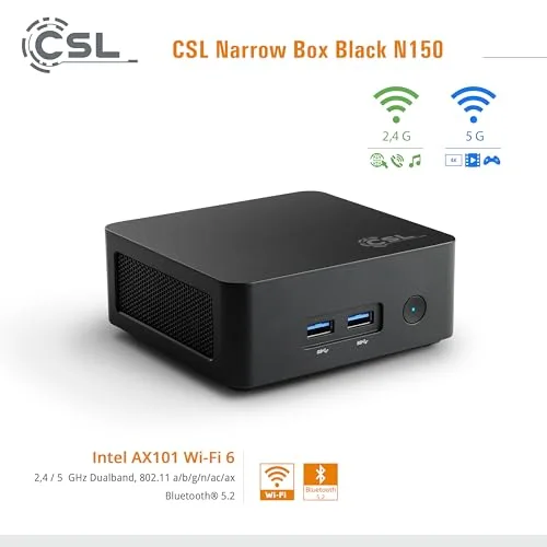 Mini PC CSL Narrow Box Intel N150 32GB 4TB - vue 7