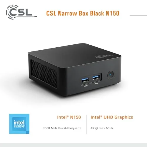 Mini PC CSL Narrow Box Intel N150/8GB/1TB - vue 6