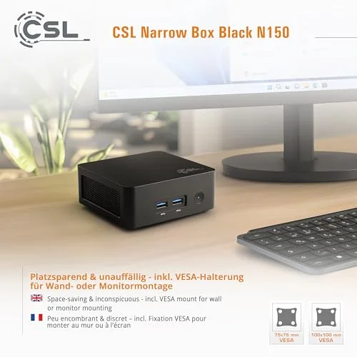 Mini PC CSL Narrow Box Intel N150 8GB 4TB - vue 8