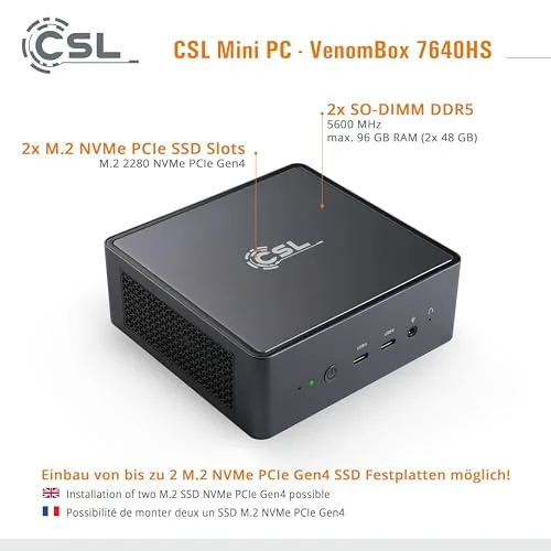 CSL VenomBox 7640HS 96 Go RAM 4 To SSD - vue 5