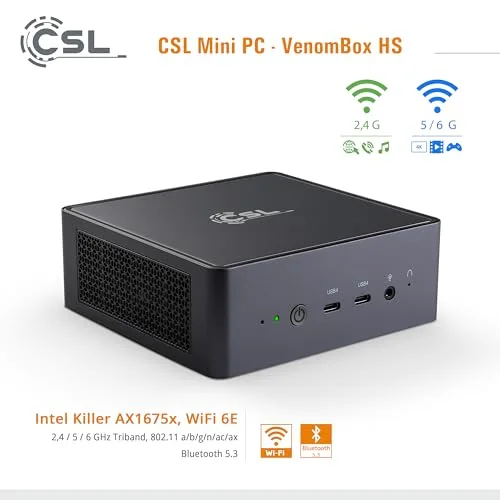 Mini PC CSL VenomBox 8845HS 8GB 1TB - vue 7