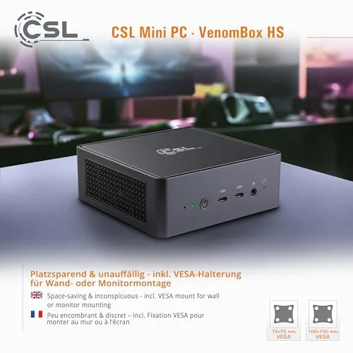 Mini PC CSL Venombox AMD Ryzen 7 8845HS - vue 8