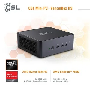 Mini PC CSL Venombox AMD Ryzen 7 8845HS/96GB/1TB - vue 2