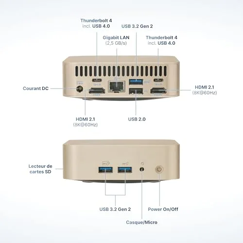 Mini PC FutureNUC Lux NUC 12i5HL i5-12450H 16GB 512GB - vue 3