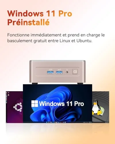 GEEKOM A5 2025 Edition Ryzen 5 7430U 16 Go 512 Go - vue 8