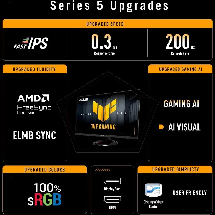 ASUS TUF Gaming VG249Q5R 23.8 pouces - vue 5
