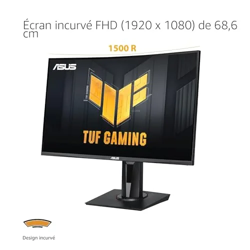 ASUS TUF Gaming VG27VQM 27" 240 Hz VA incurvé - vue 2